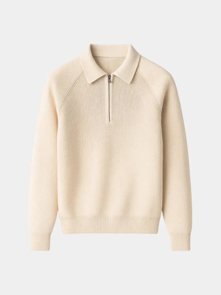 Raglan Quarter Zip Sweater — Avelmontis