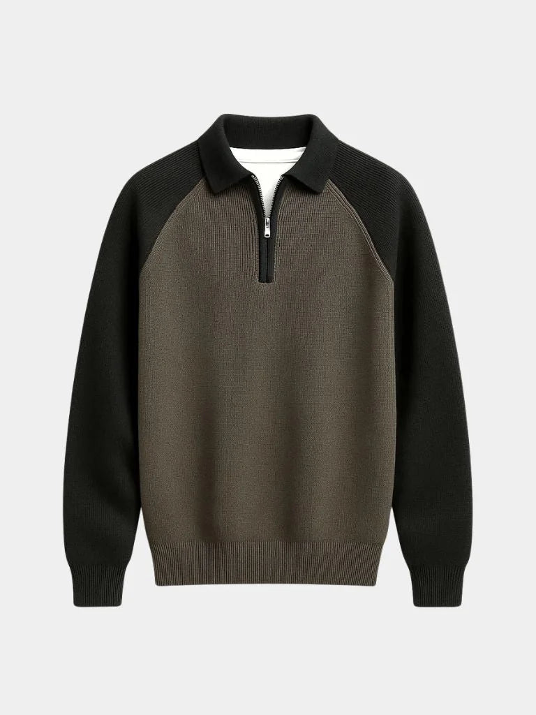 Raglan Quarter Zip Sweater — Avelmontis