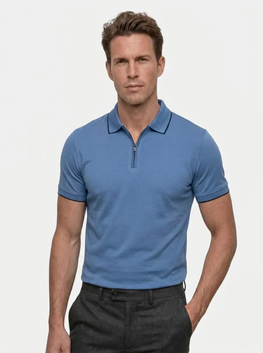 Regis Quarter Zip Polo — Avelmontis