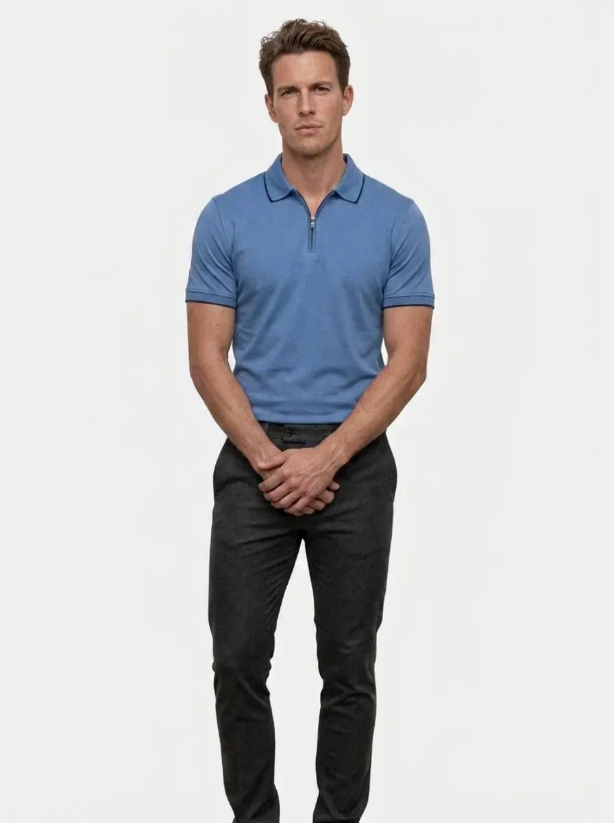 Regis Quarter Zip Polo — Avelmontis