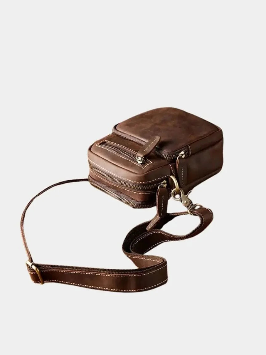 Retro Leather Men's Shoulder Bag — Avelmontis