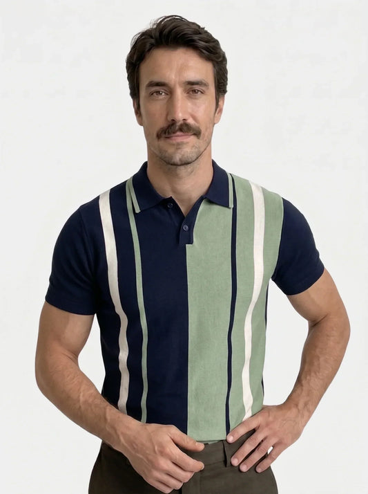 Retro Stripe Polo — Avelmontis