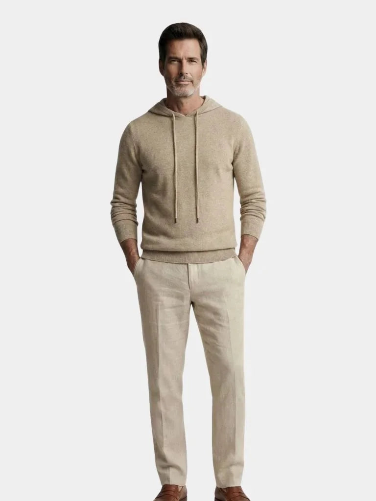 100% Cashmere Hooded Sweater | Bellmont Society