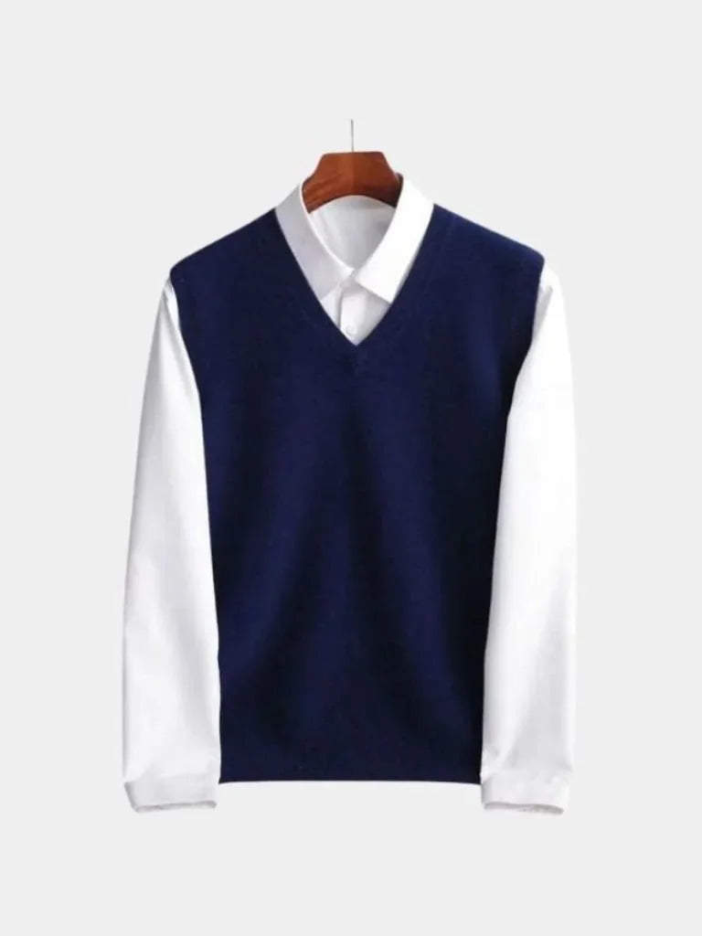 100% Merino Wool Sweater Vest | Bellmont Society