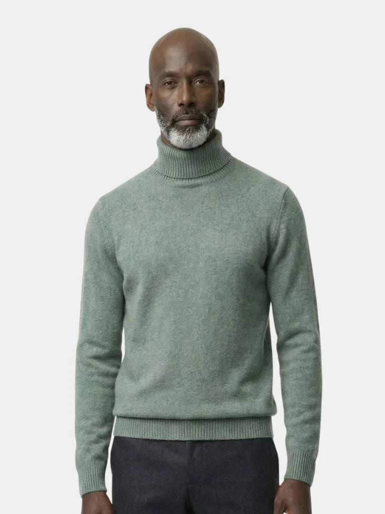 100% Merino Wool Turtleneck Sweater | Bellmont Society