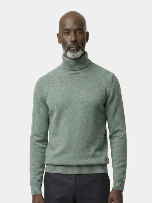 100% Merino Wool Turtleneck Sweater | Bellmont Society