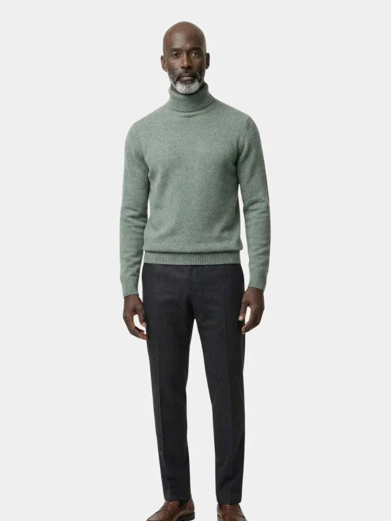 100% Merino Wool Turtleneck Sweater | Bellmont Society