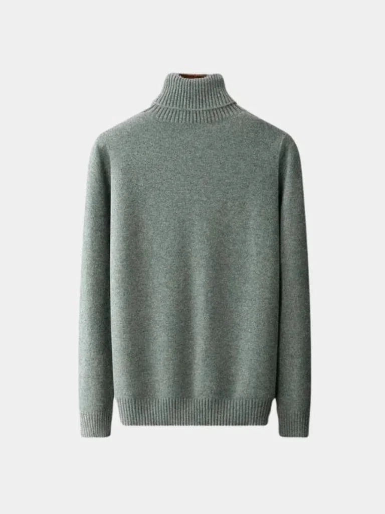 100% Merino Wool Turtleneck Sweater | Bellmont Society