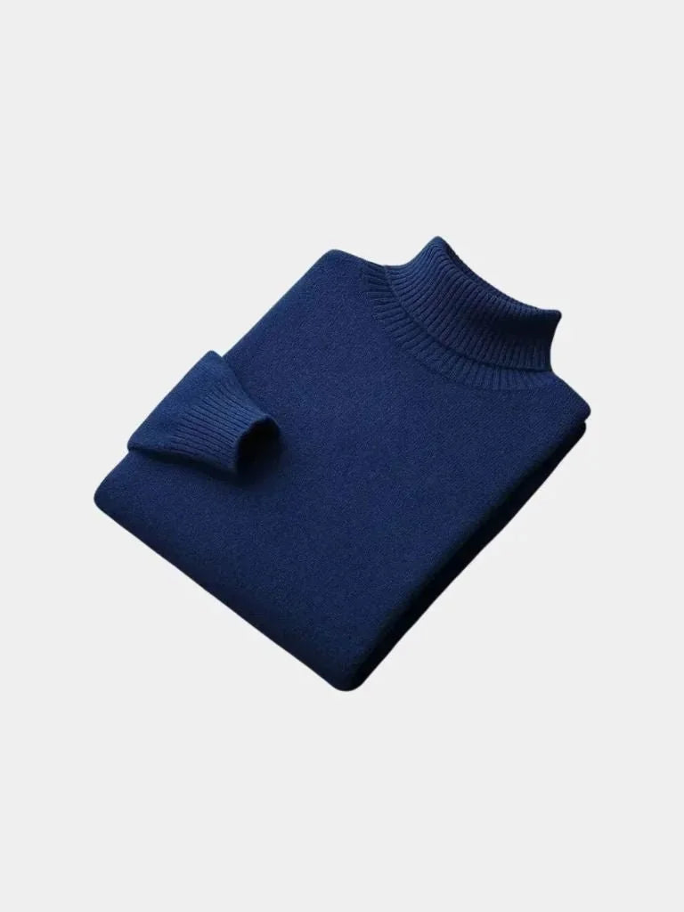 100% Merino Wool Turtleneck Sweater | Bellmont Society