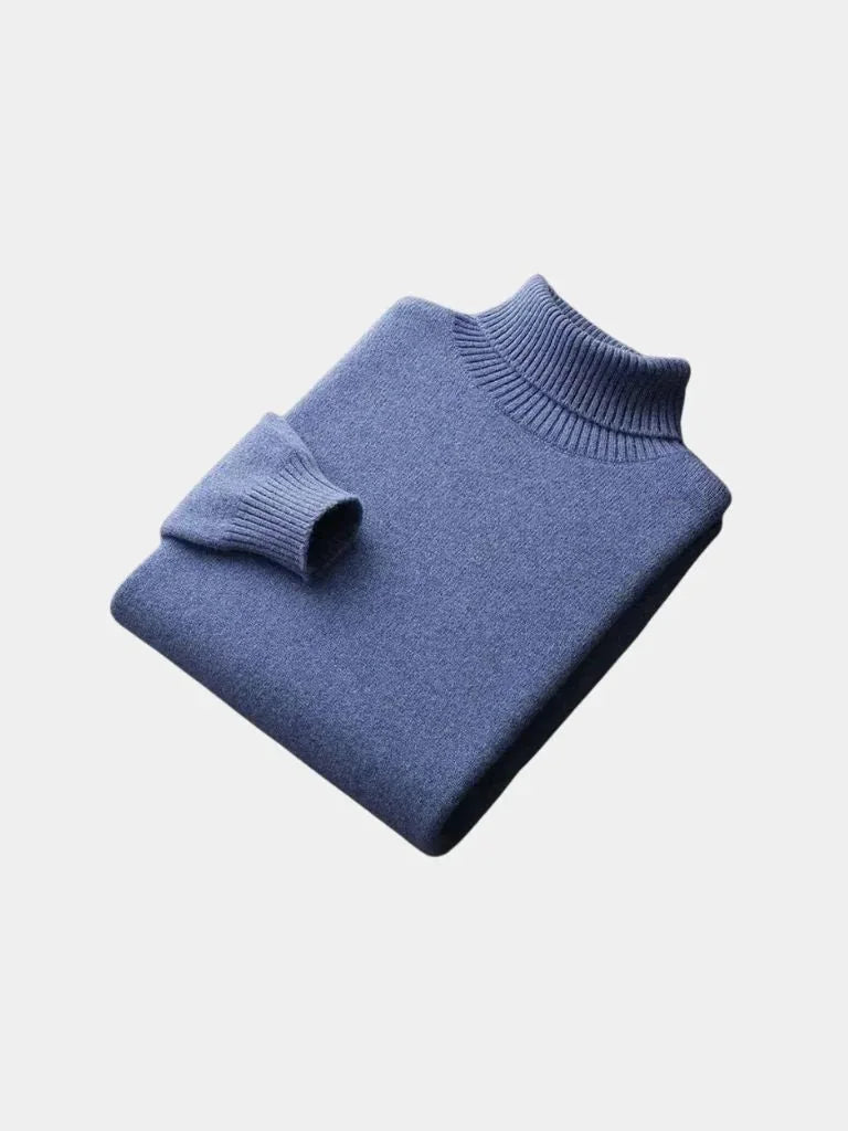 100% Merino Wool Turtleneck Sweater | Bellmont Society