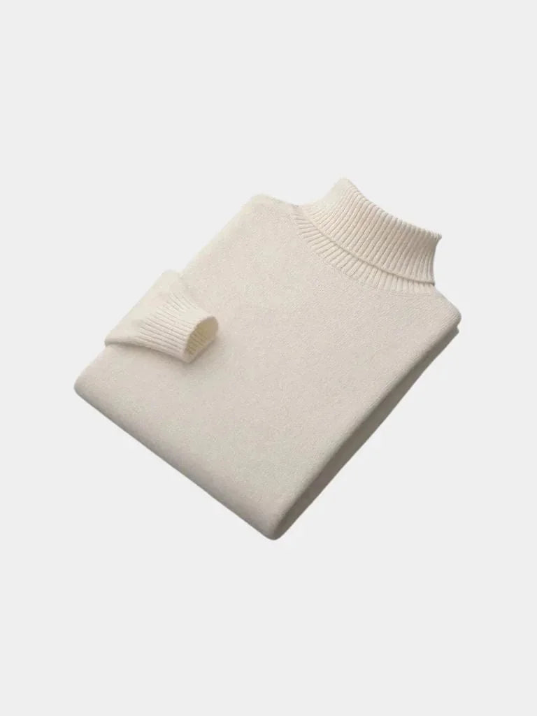100% Merino Wool Turtleneck Sweater | Bellmont Society