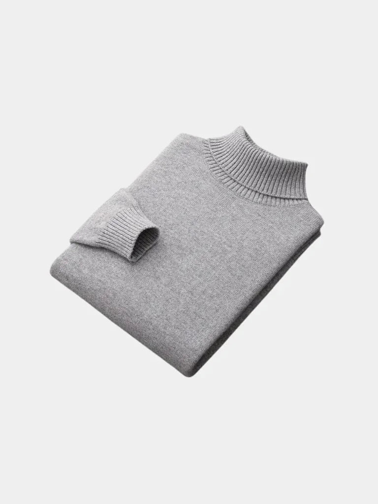 100% Merino Wool Turtleneck Sweater | Bellmont Society