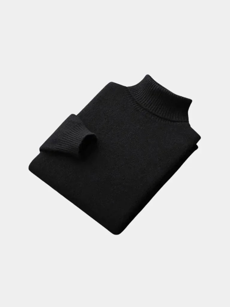 100% Merino Wool Turtleneck Sweater | Bellmont Society