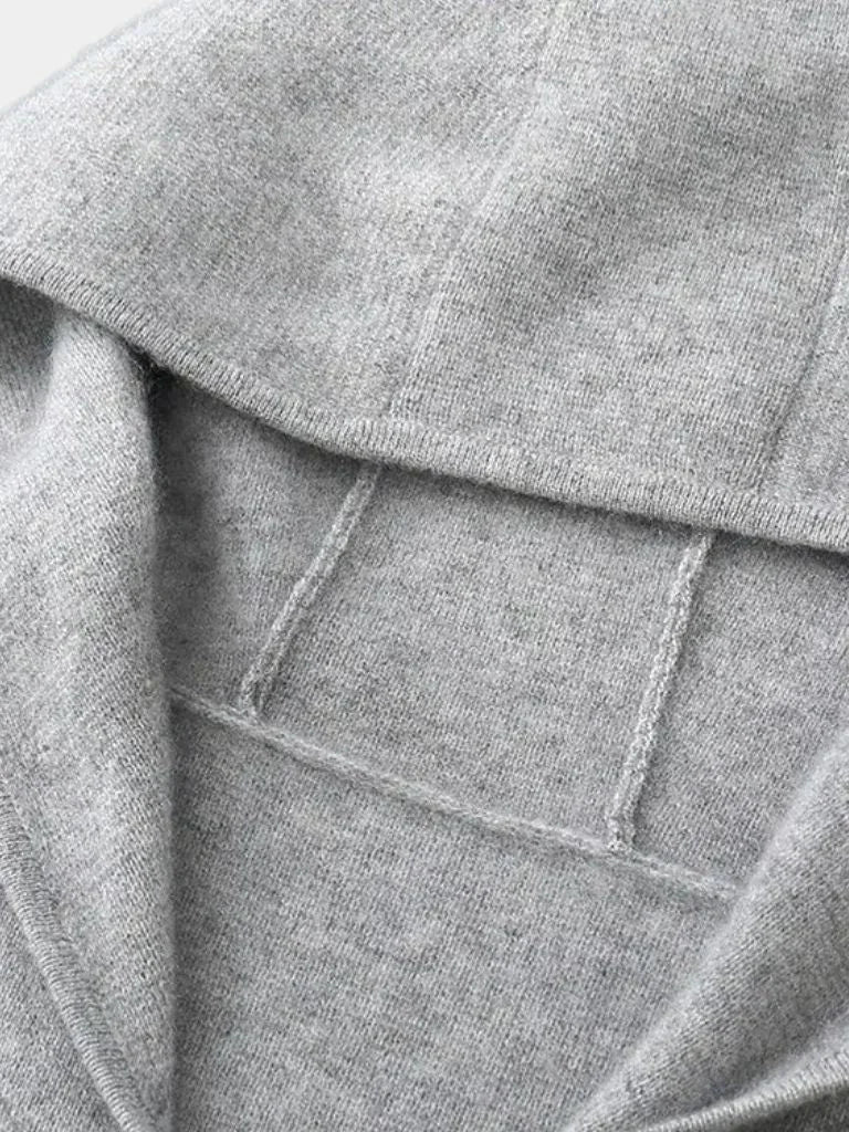 100% Merino Wool Zip Solid Color Sweater | Bellmont Society
