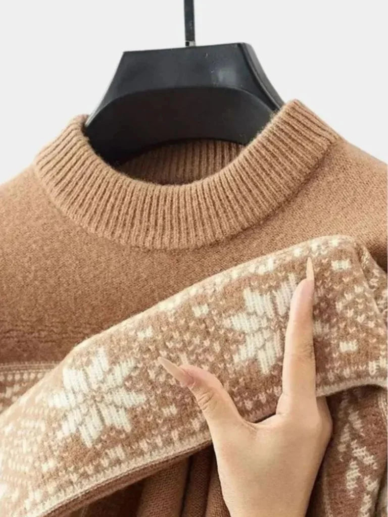 100% Wool Fair Isle Pullover Sweater Jumper | Bellmont Society