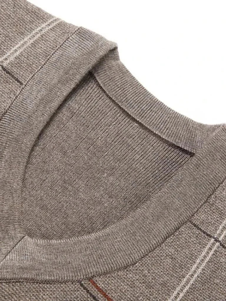 Academic Checkered Knit Vest | Bellmont Society