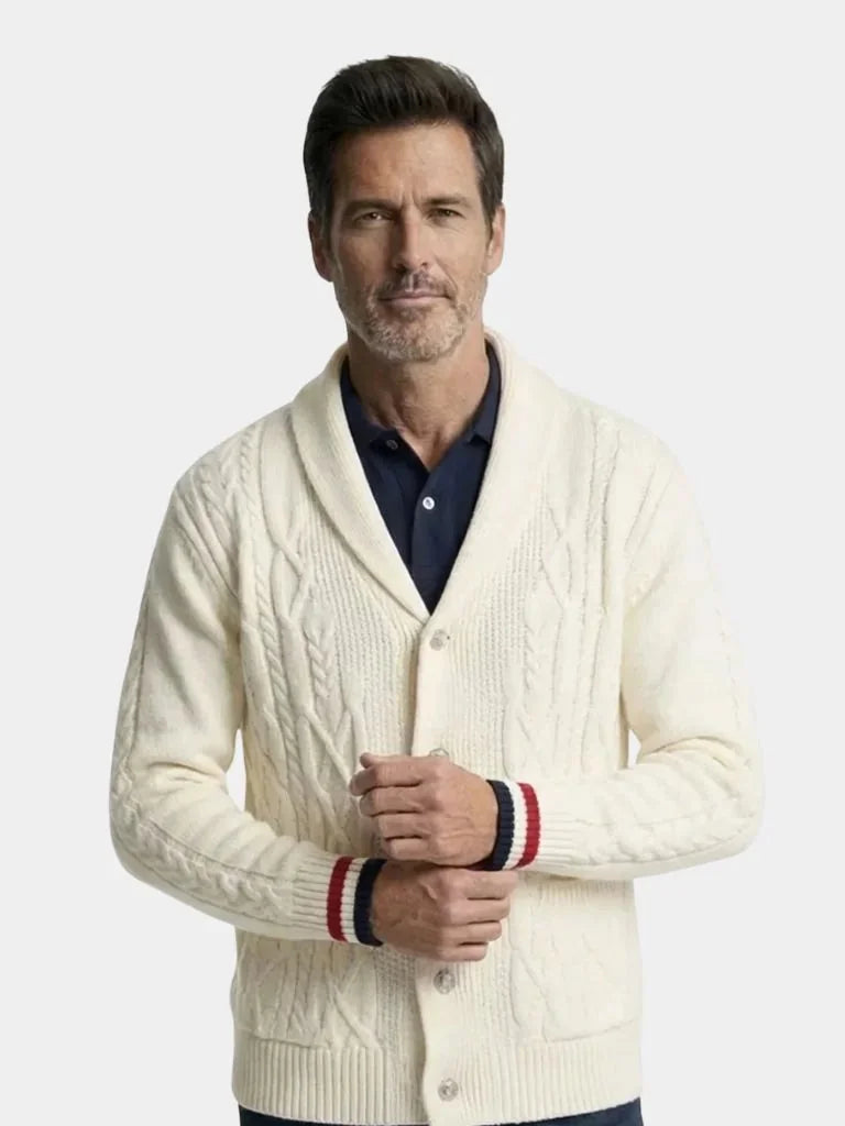 Academy Shawl-Neck Knit | Bellmont Society