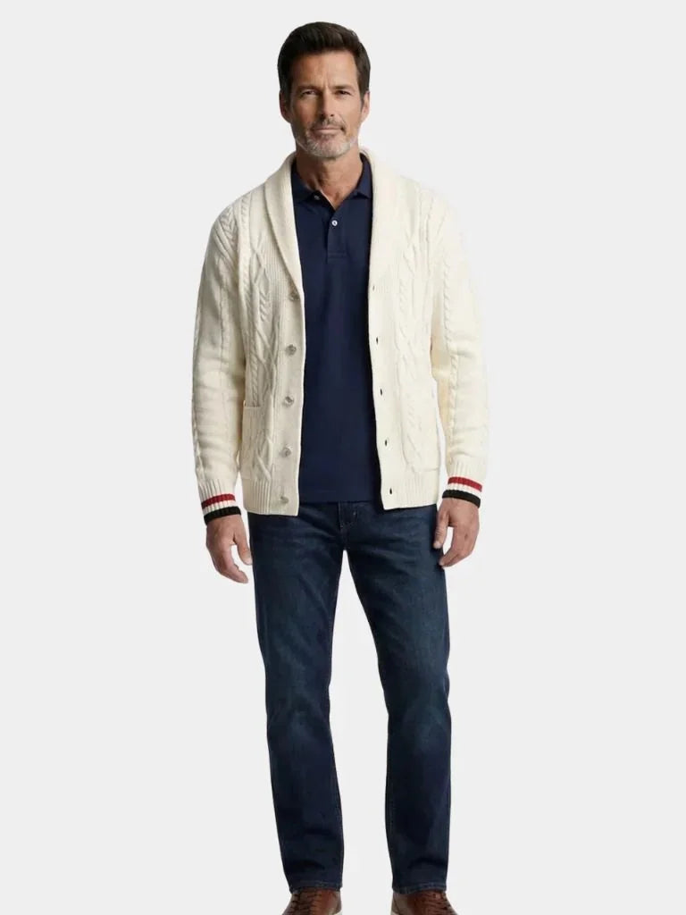 Academy Shawl-Neck Knit | Bellmont Society