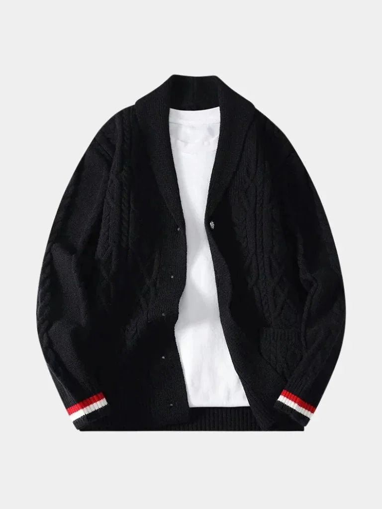 Academy Shawl-Neck Knit | Bellmont Society