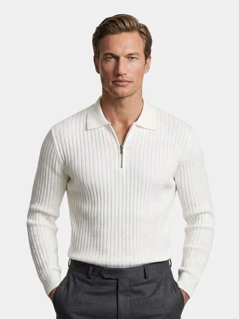 Alpine Riviera Knit Polo Pullover | Bellmont Society