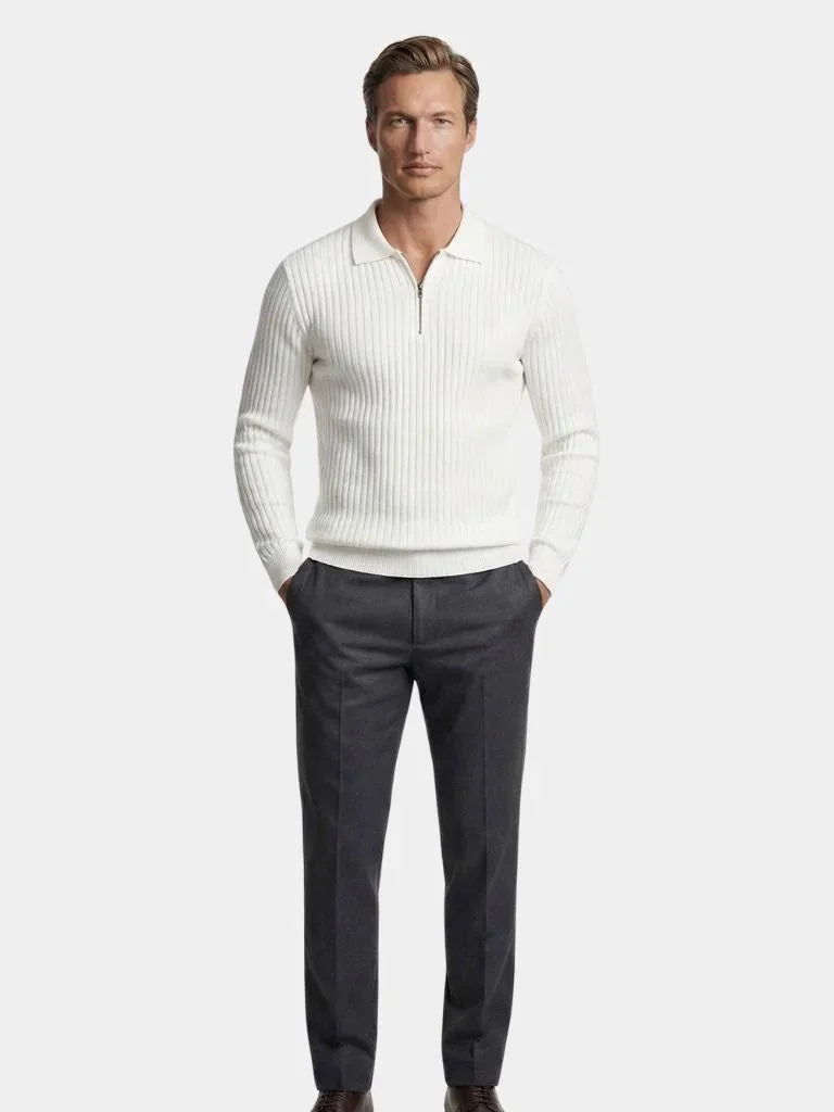 Alpine Riviera Knit Polo Pullover | Bellmont Society