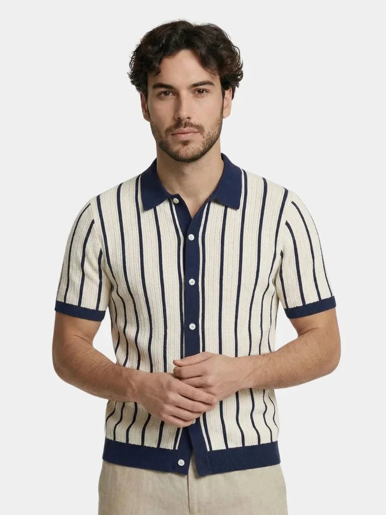 Atlantic Frame Knit Polo | Bellmont Society