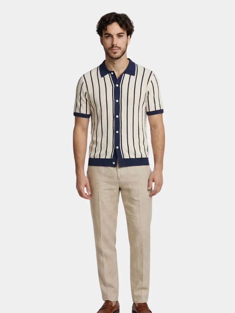 Atlantic Frame Knit Polo | Bellmont Society