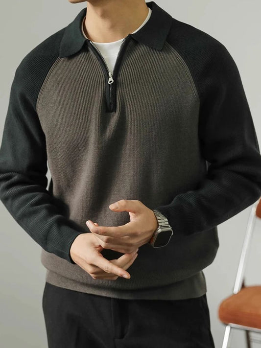 Raglan Quarter Zip Sweater — Avelmontis