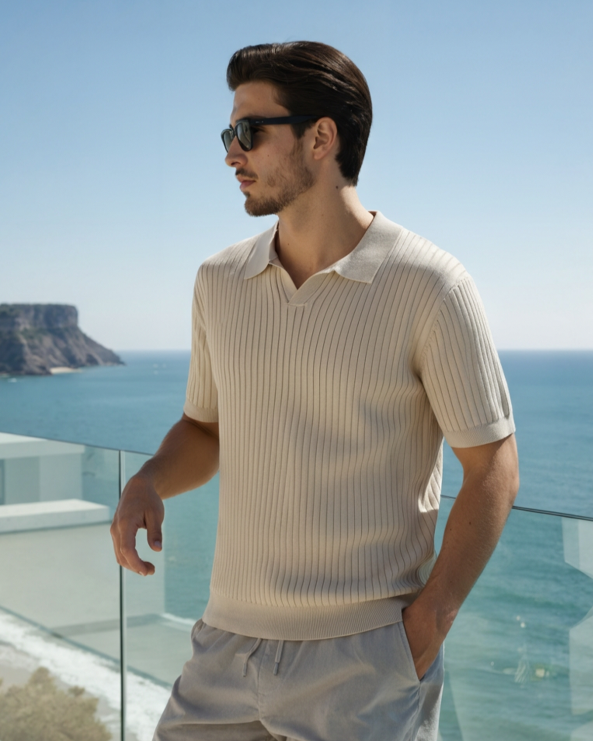 Premium Ribbed Polo - Montierri