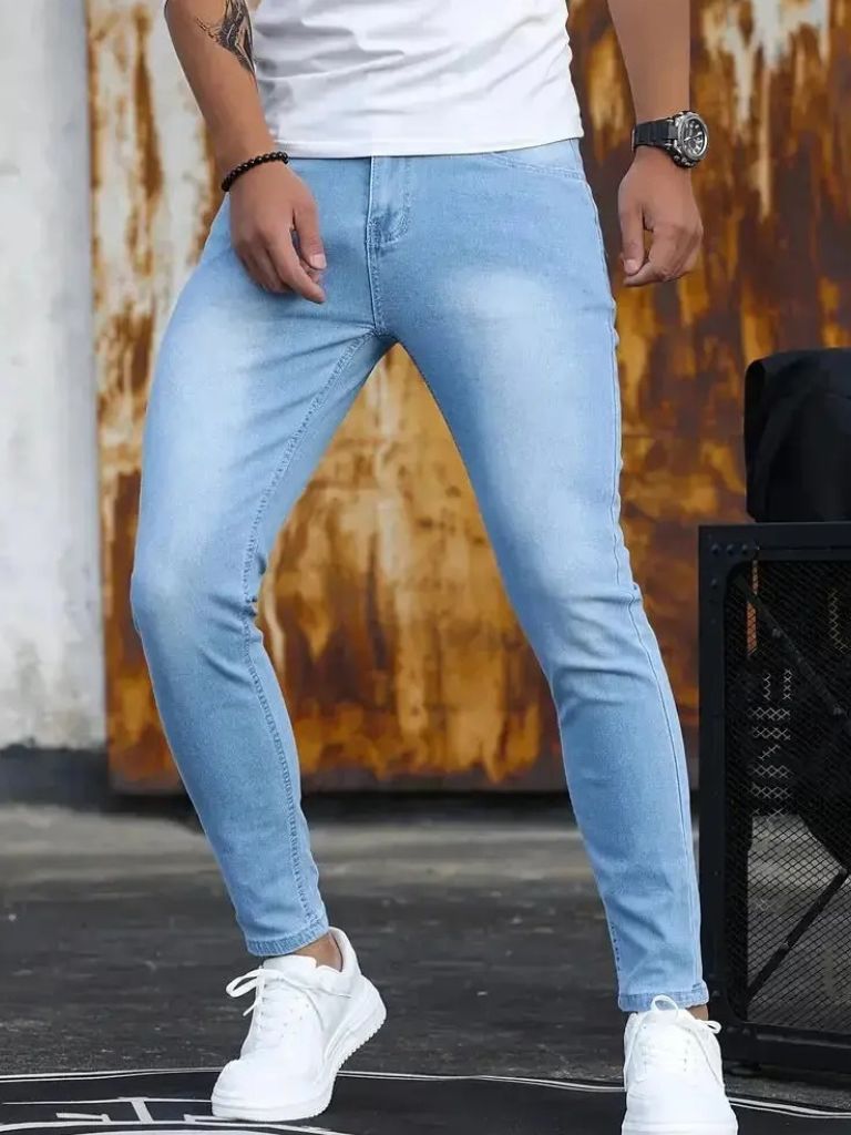 Stretchy Skinny Denim Jeans Trousers - Montierri