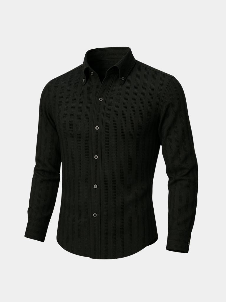Striped Button Down Seersucker Shirt - Montierri