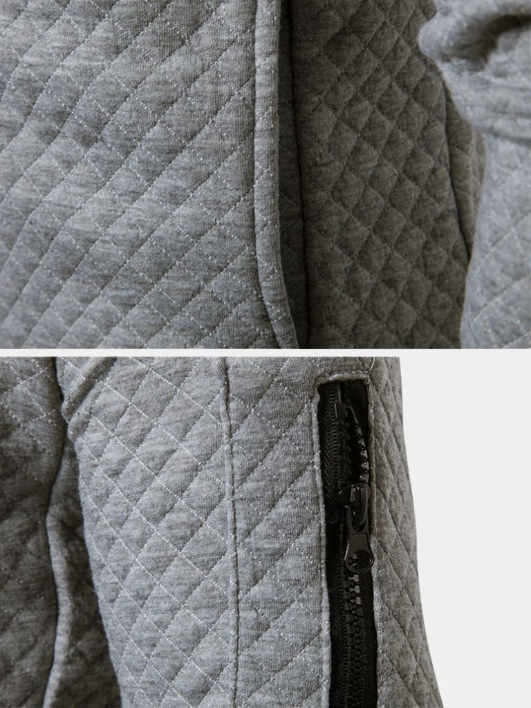 Textured Casual Bomber Jacket - Montierri