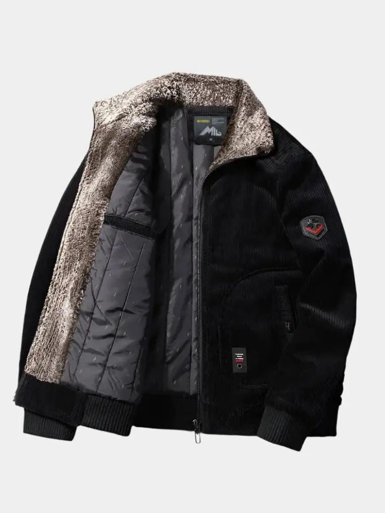 Thermal Windbreaker Corduroy Jacket - Montierri