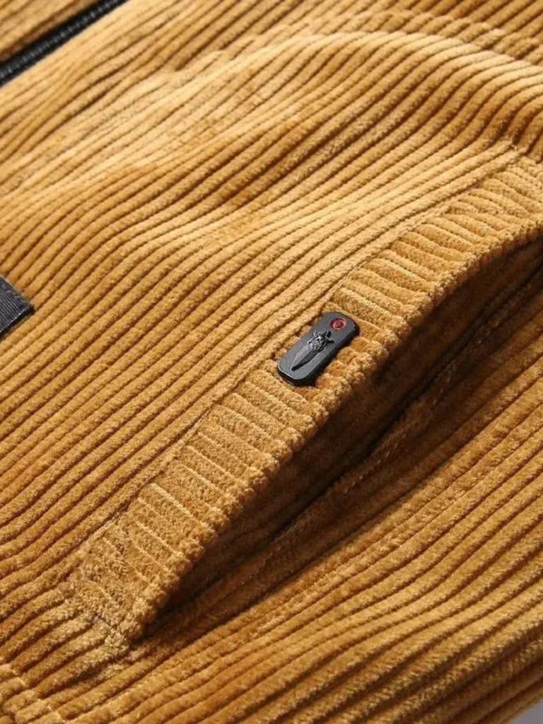 Thermal Windbreaker Corduroy Jacket - Montierri