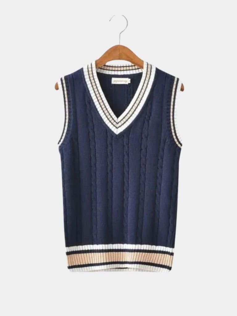 V Neck Elegant Knit Vest - Montierri