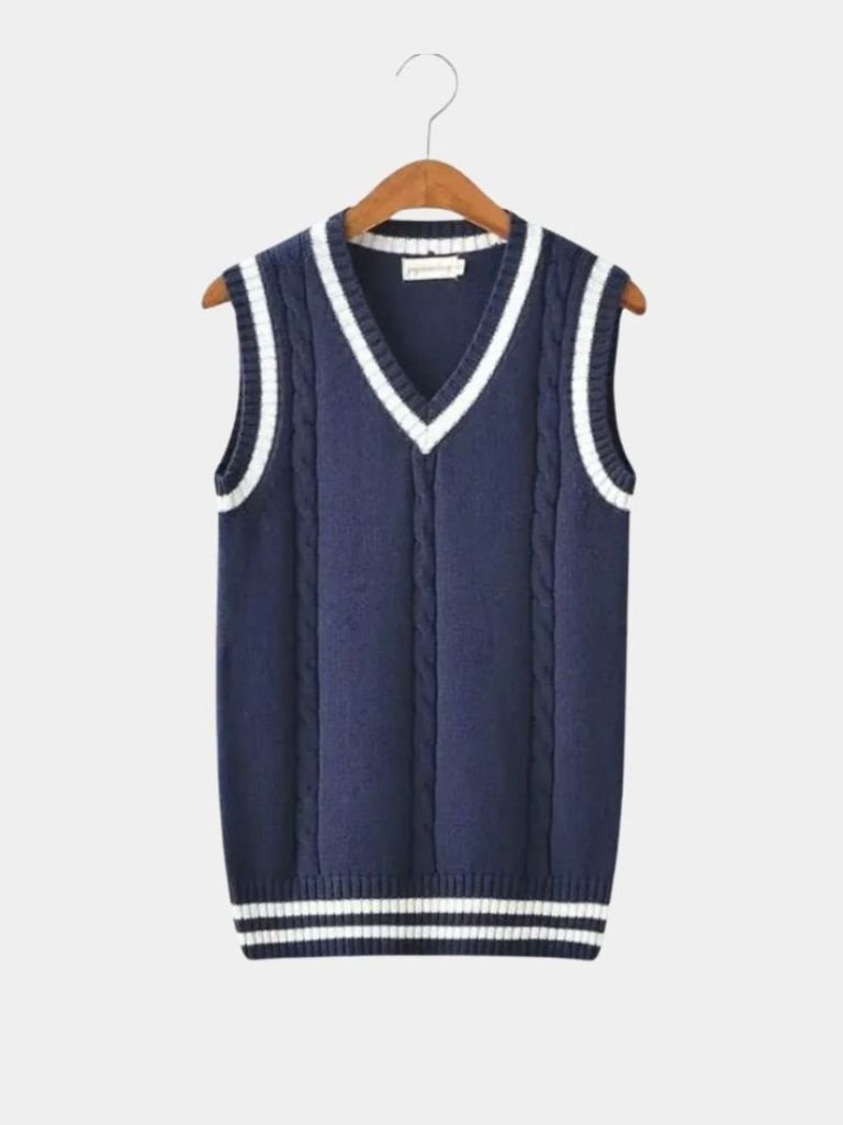 V Neck Elegant Knit Vest - Montierri