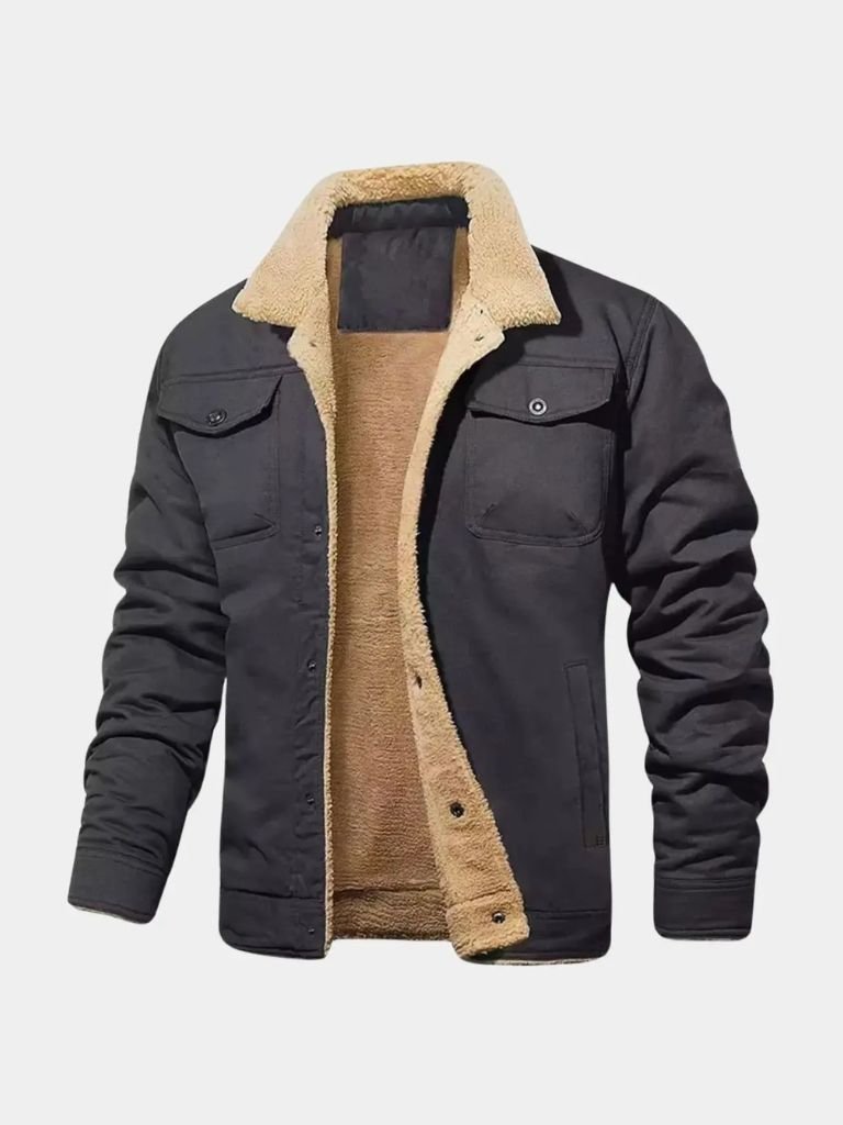 Vintage Fleece Bomber Jacket - Montierri