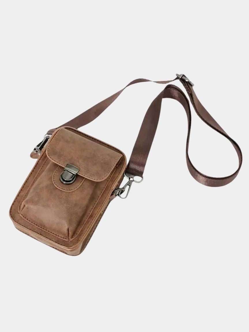 Vintage Mini Leather Crossbody Shoulder Bag - Montierri