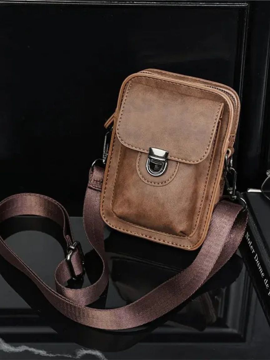 Vintage Mini Leather Crossbody Shoulder Bag - Montierri