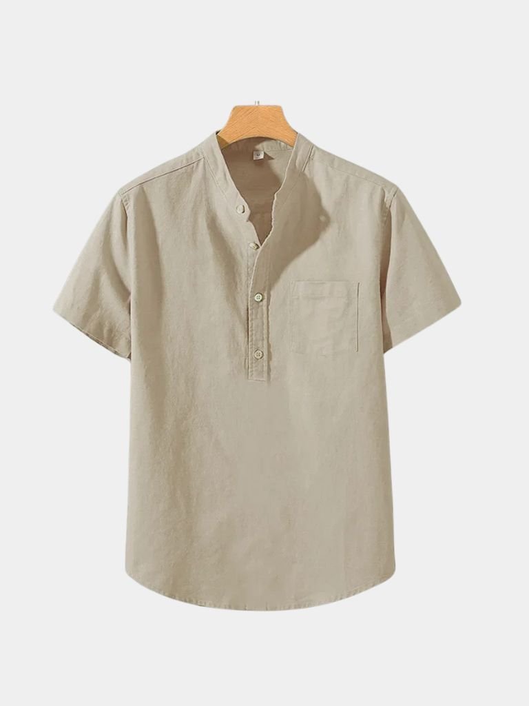 White Wellspring Linen T-Shirt - Montierri