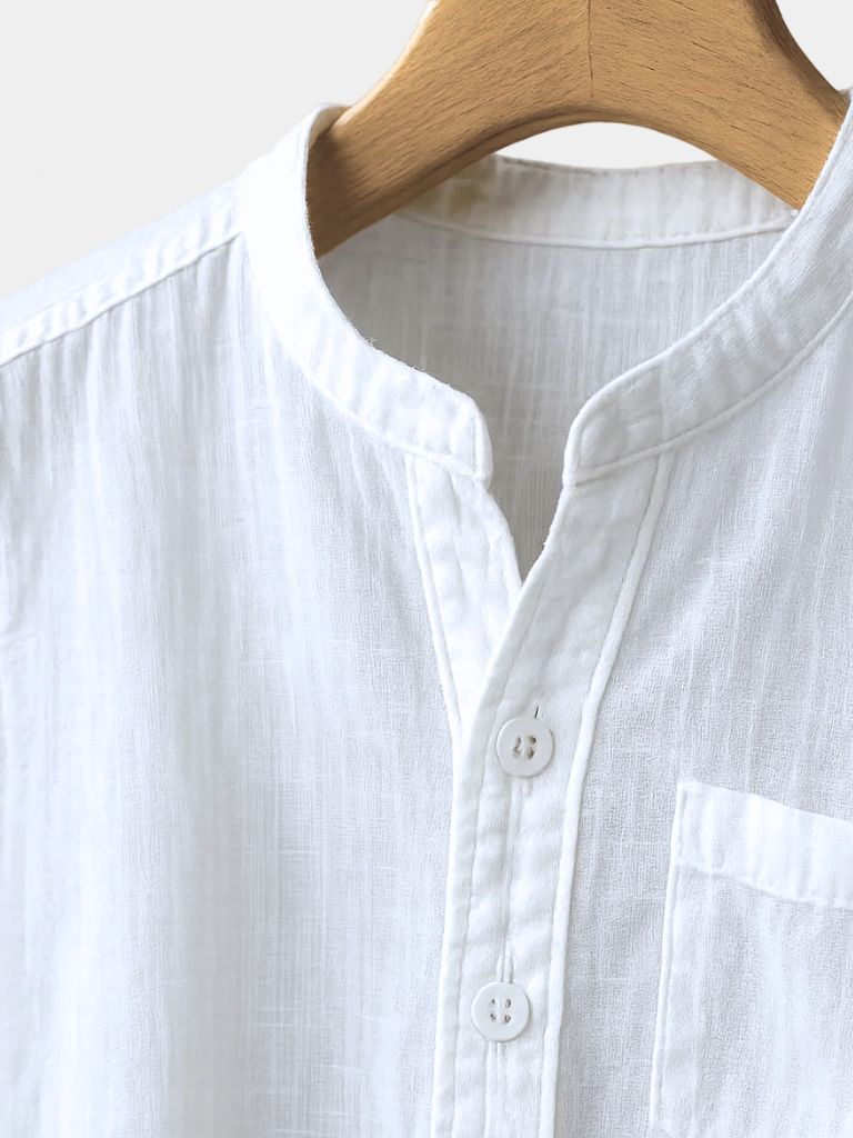 White Wellspring Linen T-Shirt - Montierri