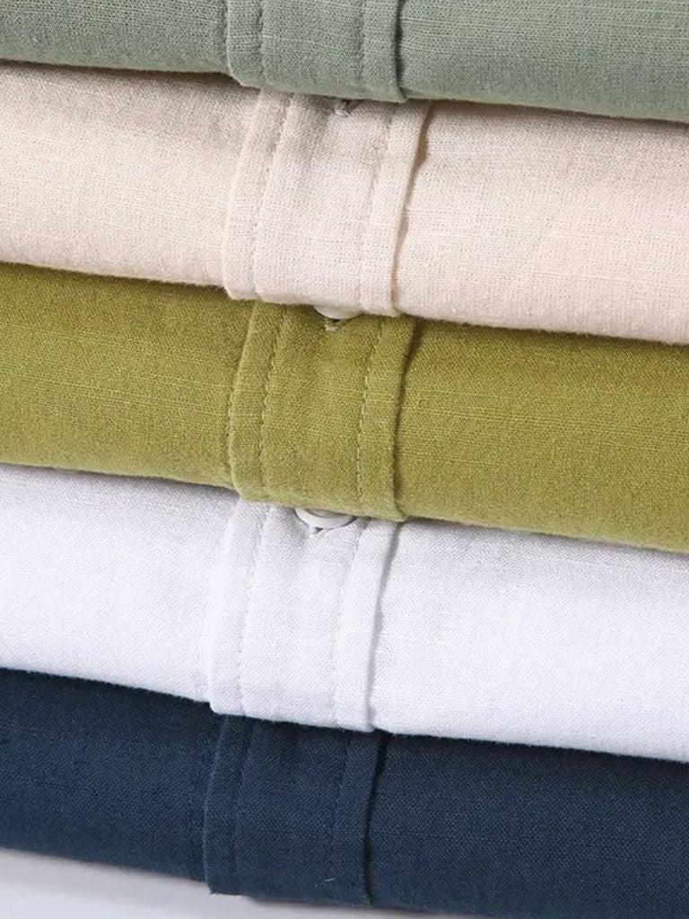 White Wellspring Linen T-Shirt - Montierri